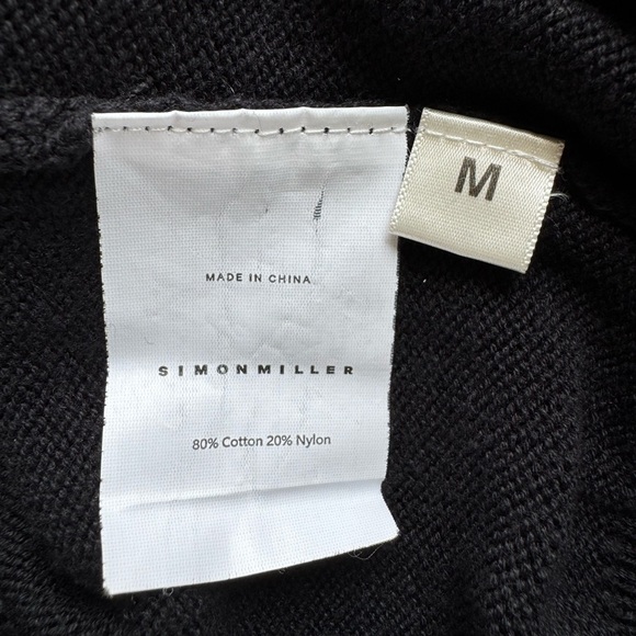 Simon Miller Black Turtleneck Sweater Size Medium - Picture 2 of 3
